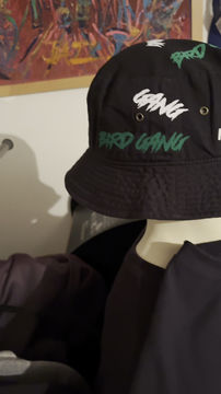 Thumbnail: Black Bird Gang Bucket Hat 