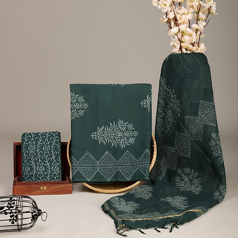 Premium ready-to-stitch Kurta Dupatta set