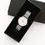 Thumbnail: Ladies Architēct Blanc Silver Bezel - Handwriting Engraving + Silver Mesh Strap