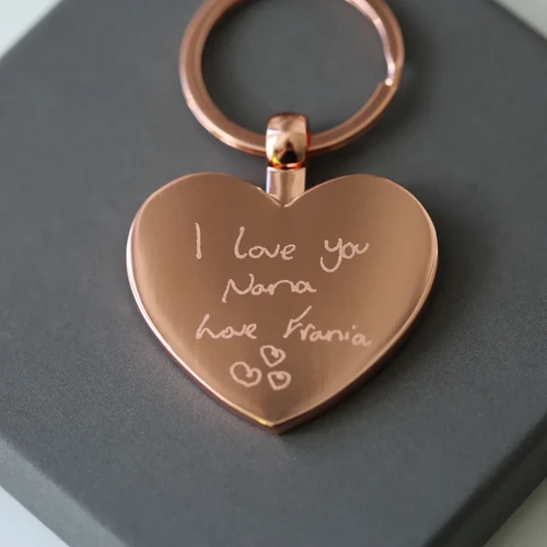 Initial Heart Keychain Set, Personalized Couple Boyfriend