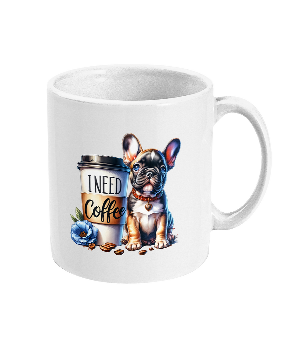 Thumbnail: I NEED COFFEE 10oz Coffee Mug - Doggy Range -10
