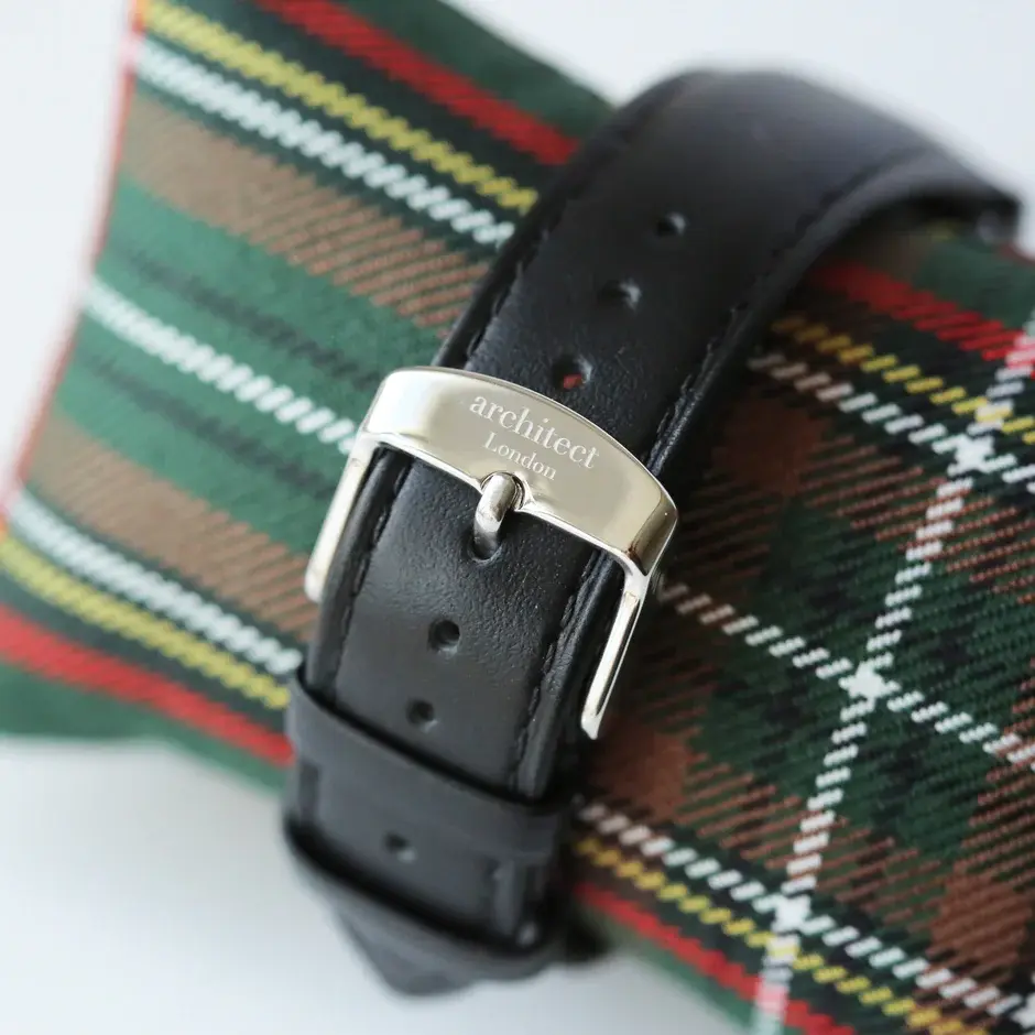 Thumbnail: Handwriting Engraving - Men's Architect Zephyr + Jet Black Strap