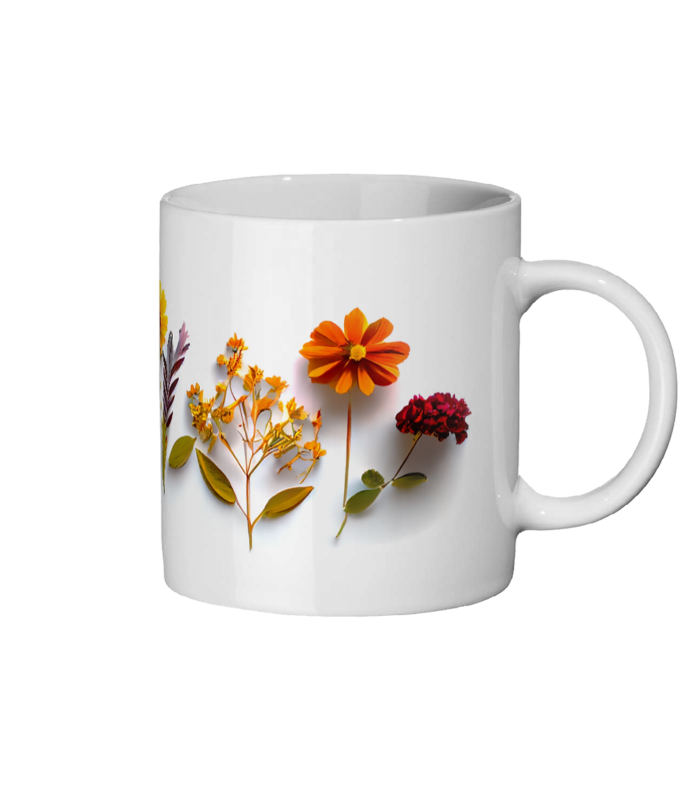 Thumbnail: Ceramic Mug 11oz 11oz-pressed-flower-mug-06