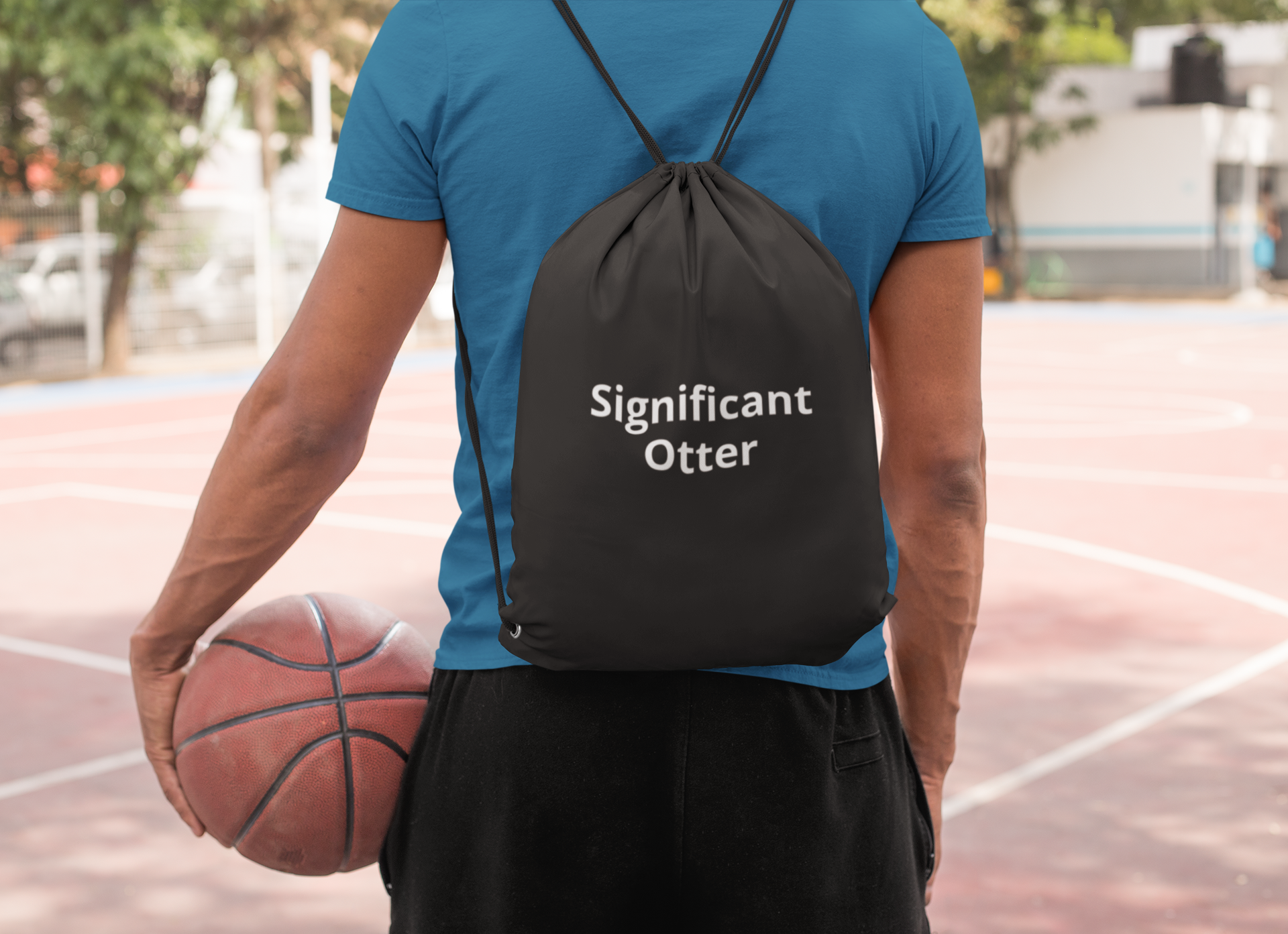 Significant Otter Drawstring bag