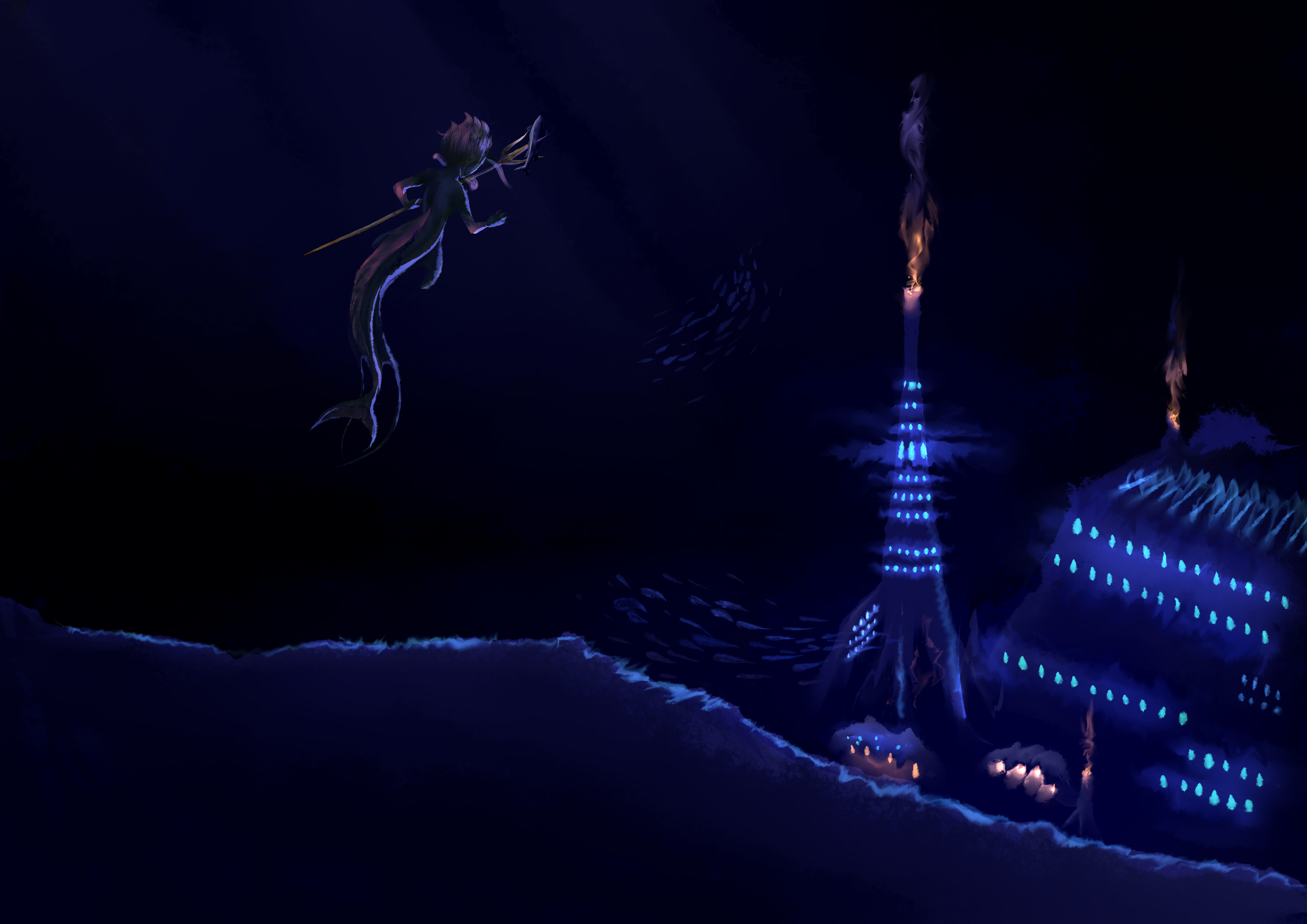 Mermaid City Night Version