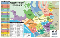 Region of the Westside Cities Map