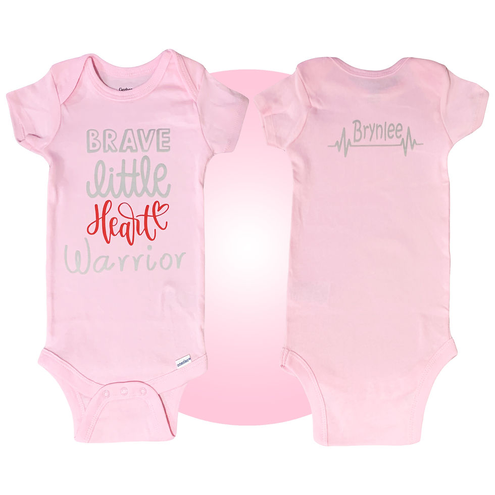 Thumbnail: Pink Onesie Heart Surgery Gift for Little Girls - Open Heart Surgery Baby Gifts