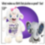 Thumbnail: personalized 17" stuffed lamb with birth stats on it, birth information plush by kikilishop.com, gift for babies
