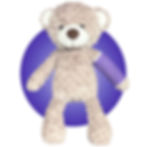 Thumbnail: teddy bear wearing a broken arm cast, 14" bear get well gift for broken bone for kid