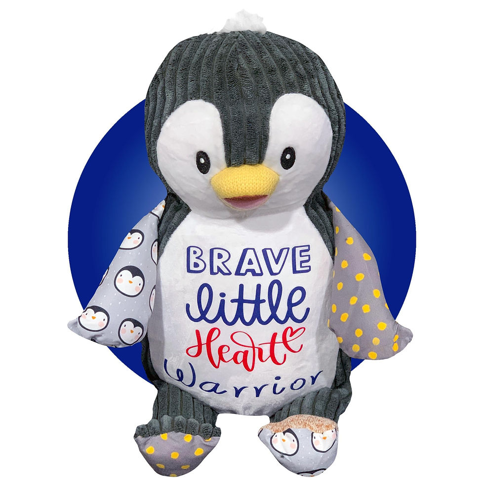 17" heart surgery penguin gift for open heart surgery by kikilishop.com