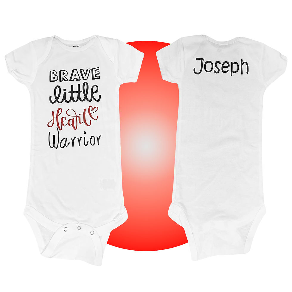 Thumbnail: Heart Surgery Baby Clothes - Personalized Baby Bodysuit for Heart Surgery