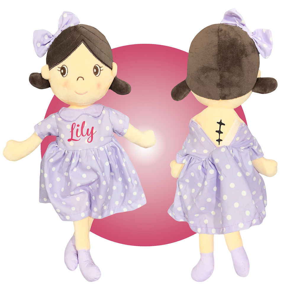 Thumbnail: Personalized Doll With Custom Scar Locations - Pink or Purple