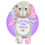 Thumbnail: 17" pink personalized bunny for appendectomy, appendix surgery gifts for kids by kikilishop.com