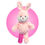Thumbnail: pink bunny stuffed animal with custom cast on arm leg wrist or ankle