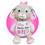 Thumbnail: Baby Birth Stats Gift - Personalized Birth Announcement Violet Bunny
