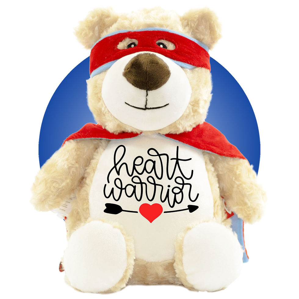 Thumbnail: 17" Custom Heart Surgery stuffed animal, gift for kids having heart surgery