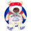 Thumbnail: 17" personalized hip surgery stuffed animal, teddy bear plush for hip surgery gifts
