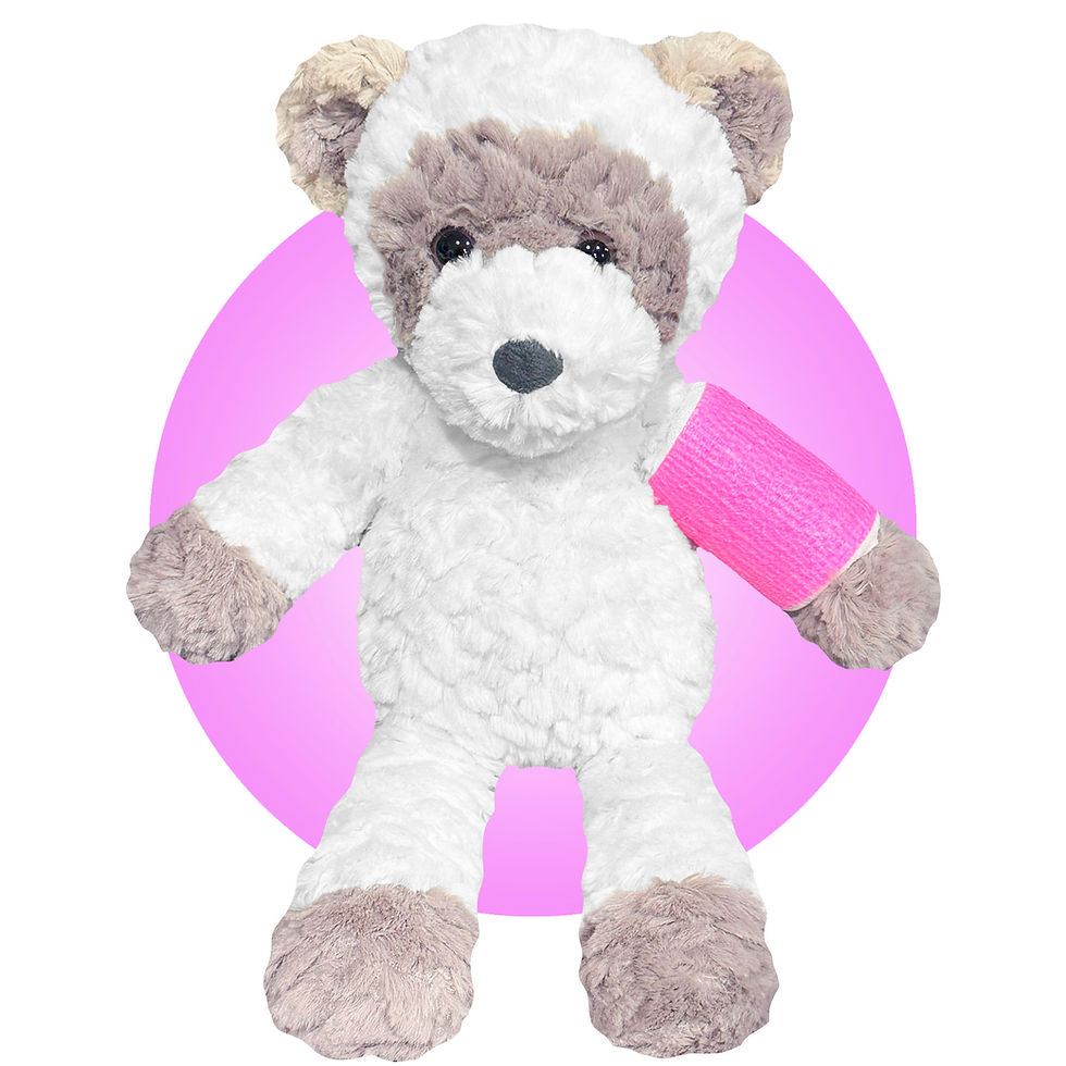 Thumbnail: stuffed animal with cast on arm, 15" raccoon stuffed animal, get well gifts for kids, kikilishop.com