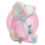 Thumbnail: 17" pastel teddy bear open heart surgery scar buddies by kikilishop.com