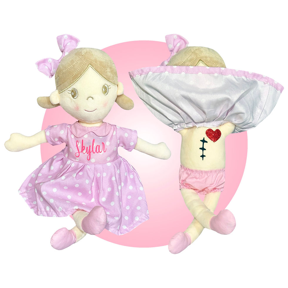Thumbnail: heart surgery doll, doll for girl having heart surgery, open heart surgery recovery gifts for kids