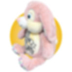 Thumbnail: 17" cancer stuffed animal, personalized pink bunny for cancer patients by kiklishop.com