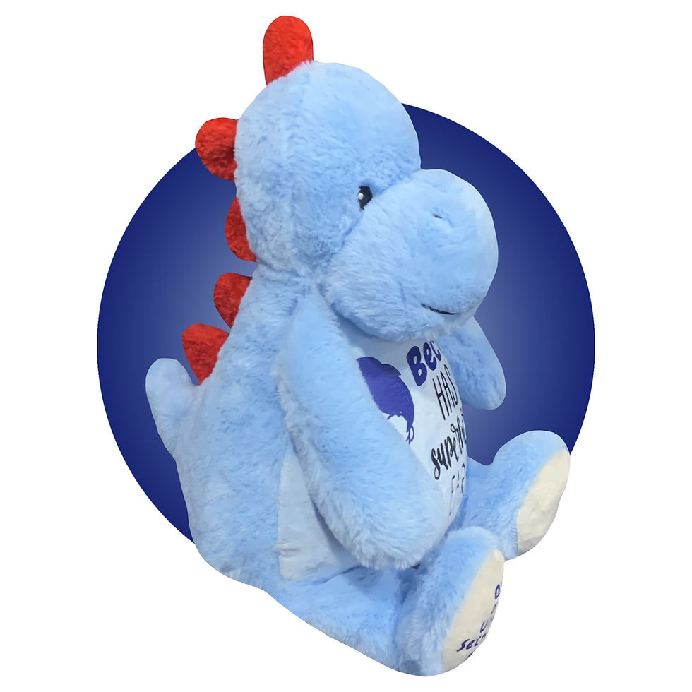 Thumbnail: Ear Tube Surgery Blue Dinosaurs - Personalized Gifts for Kids Getting Ear Tubes
