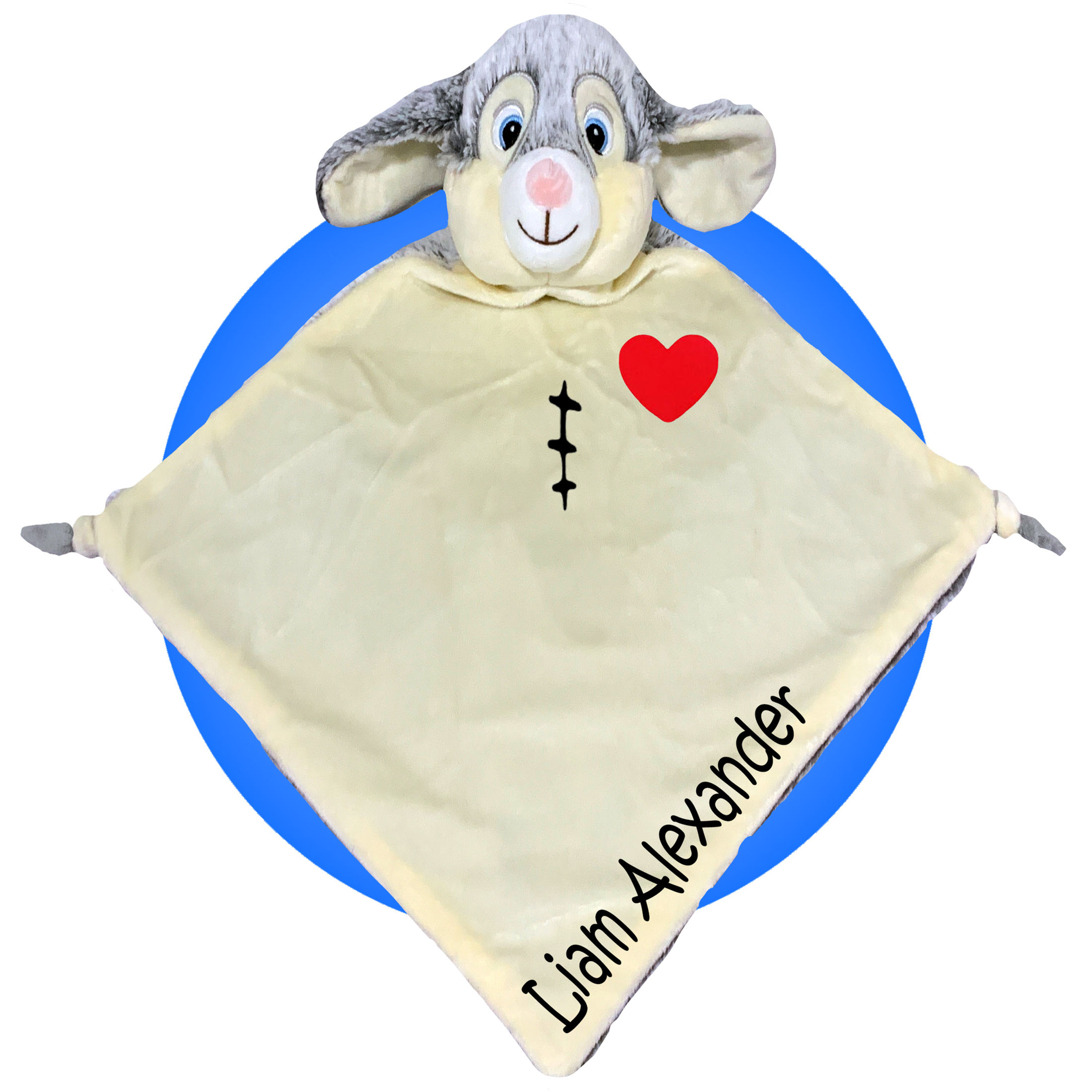 Heart Warrior Personalized CHD Baby Blanket - Bunny Rabbit