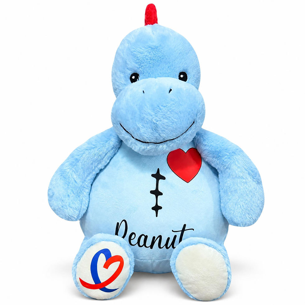 blue 17" scar buddy for heart surgery patients - heart surgery gifts for kids by kikilishop.com