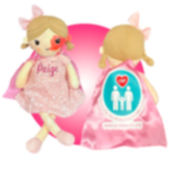 14" doll with birthmark, dolls with birthmark on face, custom birthmark doll for kids
