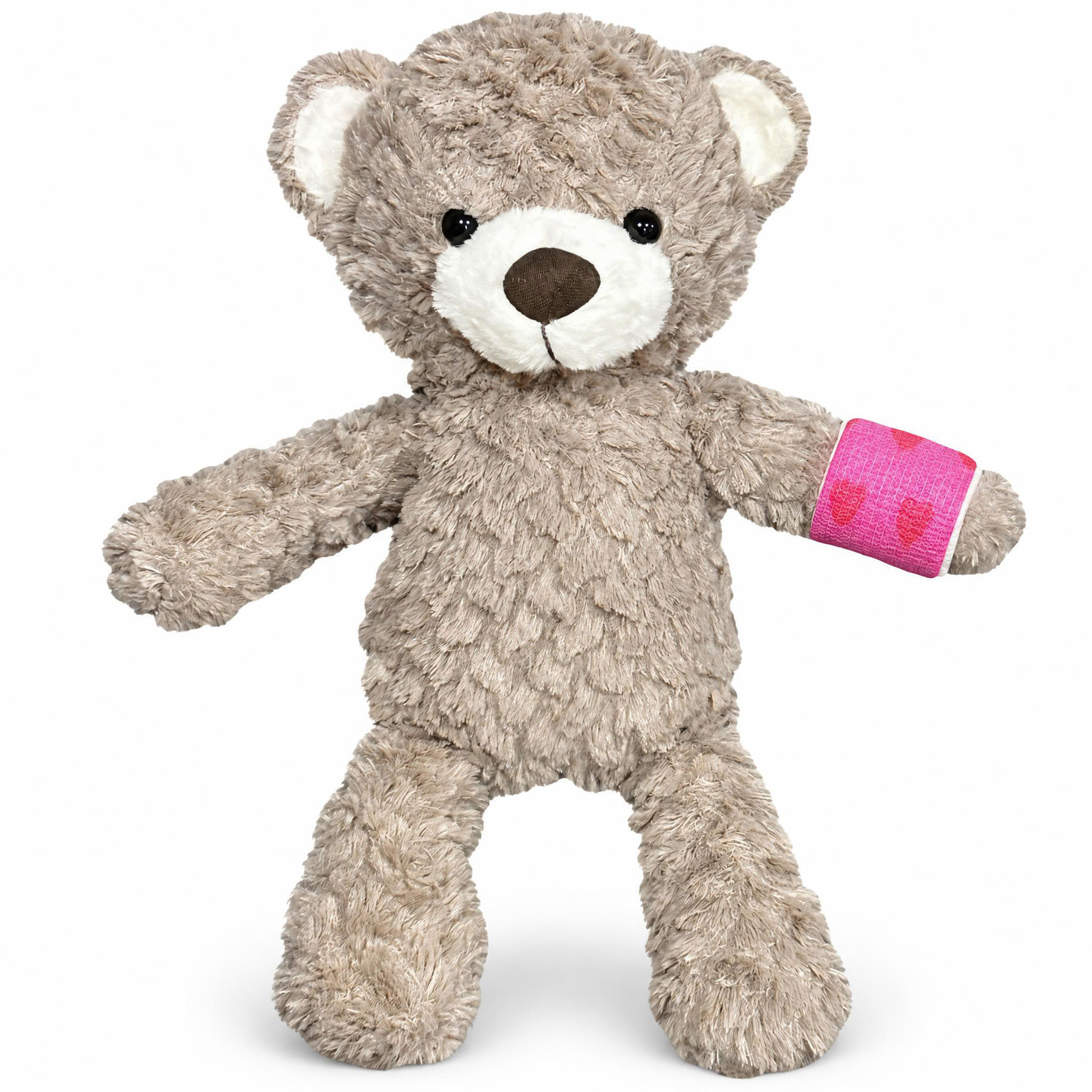 teddy bear wearing a broken arm cast, 14" bear get well gift for broken bone for kid