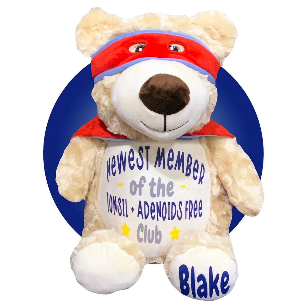 Thumbnail: tonsillectomy recovery gift for kids, gift for kids getting tonsils removed, gift for kid getting tonsils and adenoids out