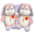 Thumbnail: 17" pink bunny scar buddy for post heart surgery, custom scar and heart heart surgery get well stuffed animal by kikilishop