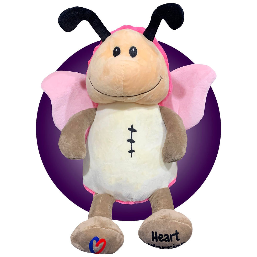 Thumbnail: butterfly scar buddy for open heart surgery by kikilishop.com, gift for girls having heart surgery