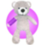 Thumbnail: teddy bear wearing a broken arm cast, 14" bear get well gift for broken bone for kid