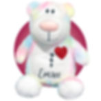 Thumbnail: 17" pastel teddy bear open heart surgery scar buddies by kikilishop.com