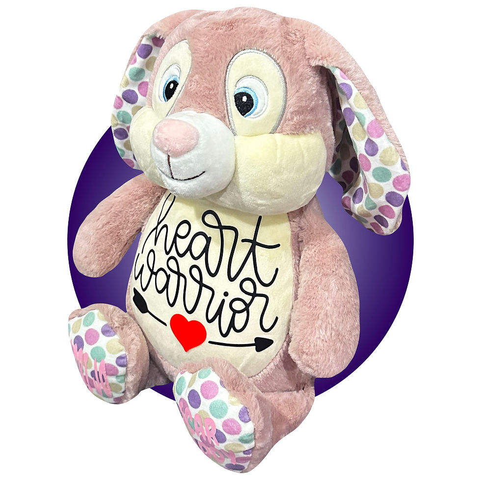 Thumbnail: 17" Custom Heart Surgery stuffed animal, gift for kids having heart surgery