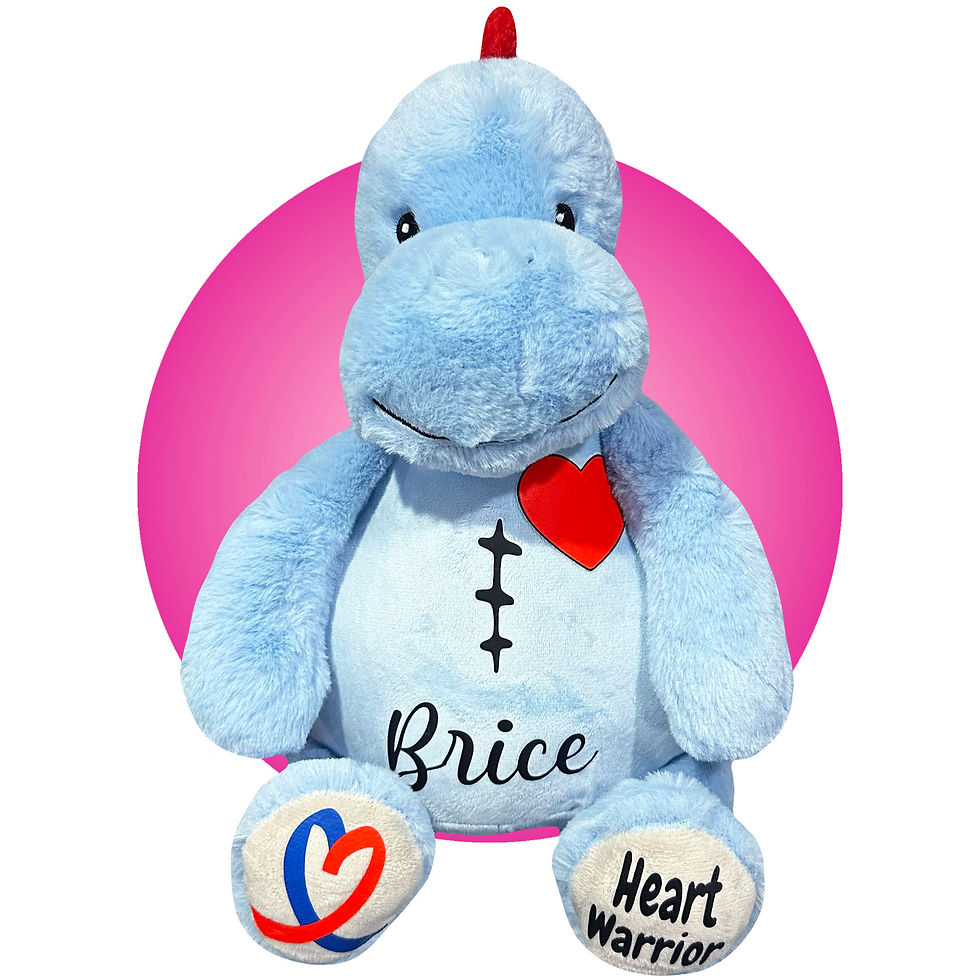 Thumbnail: blue 17" scar buddy for heart surgery patients - heart surgery gifts for kids by kikilishop.com