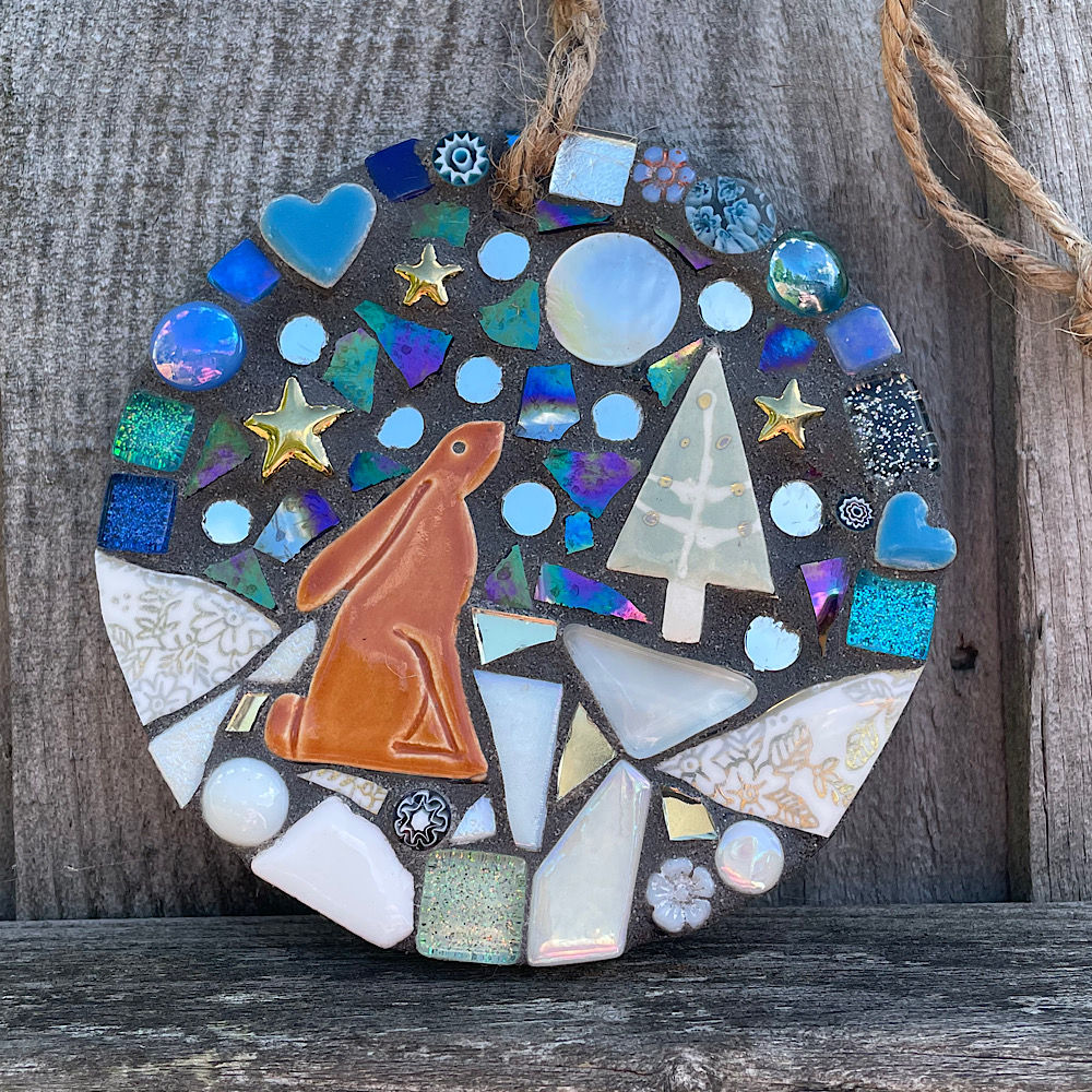 Outdoor Mosaic: Winter Hare 1