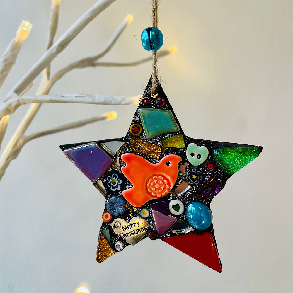 Indoor Mosaic: Festive Star Decoration 