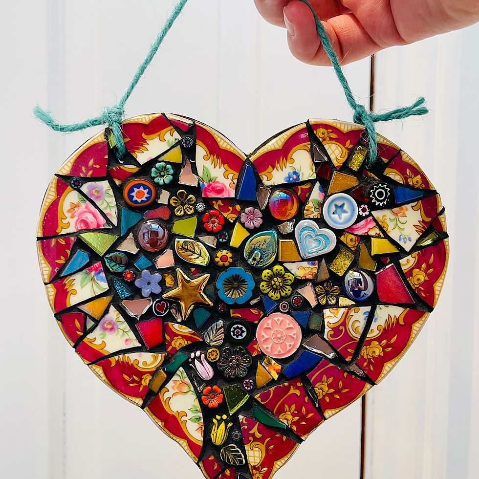 Thumbnail: Indoor Mosaic: Large Vintage Love Heart