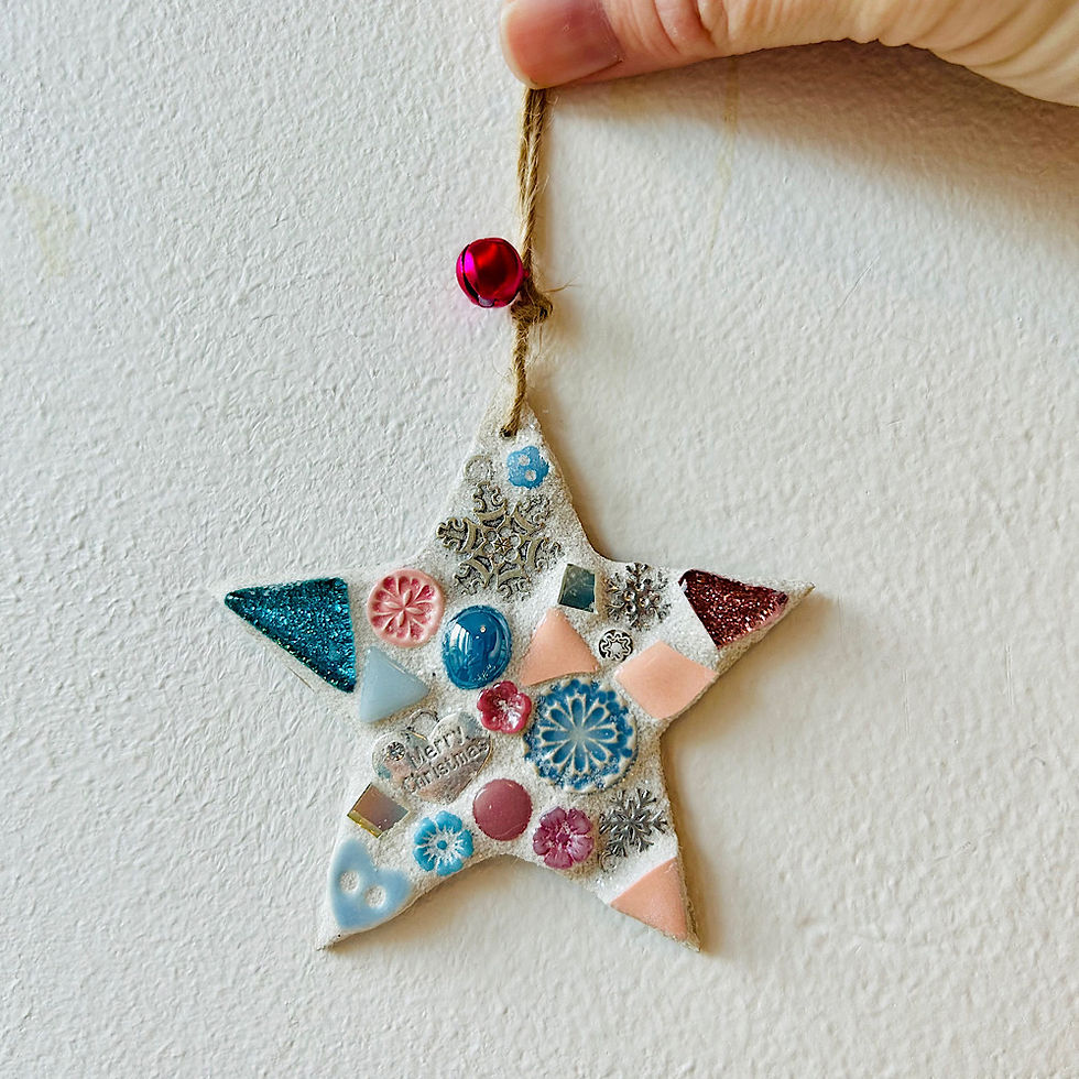 Thumbnail: Indoor Mosaic: Snowy Star Decoration 