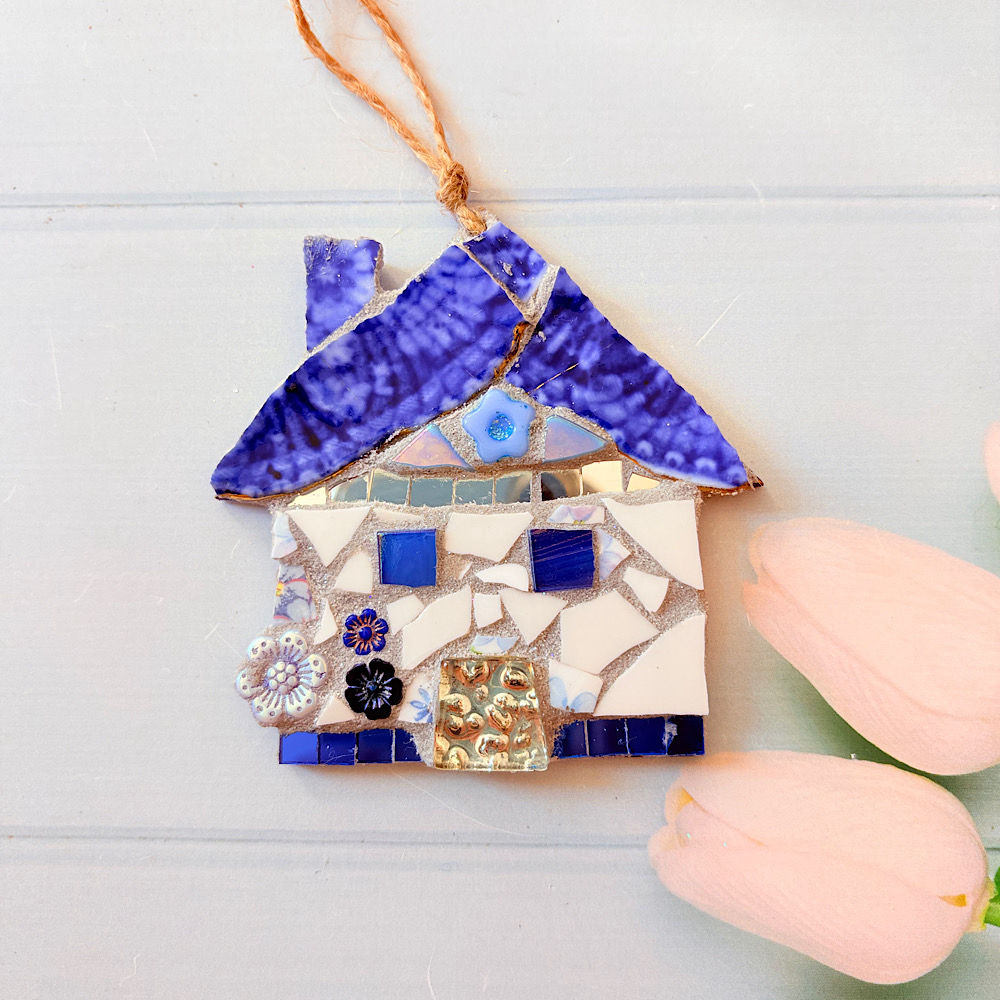 Indoor Mosaic: Blue House