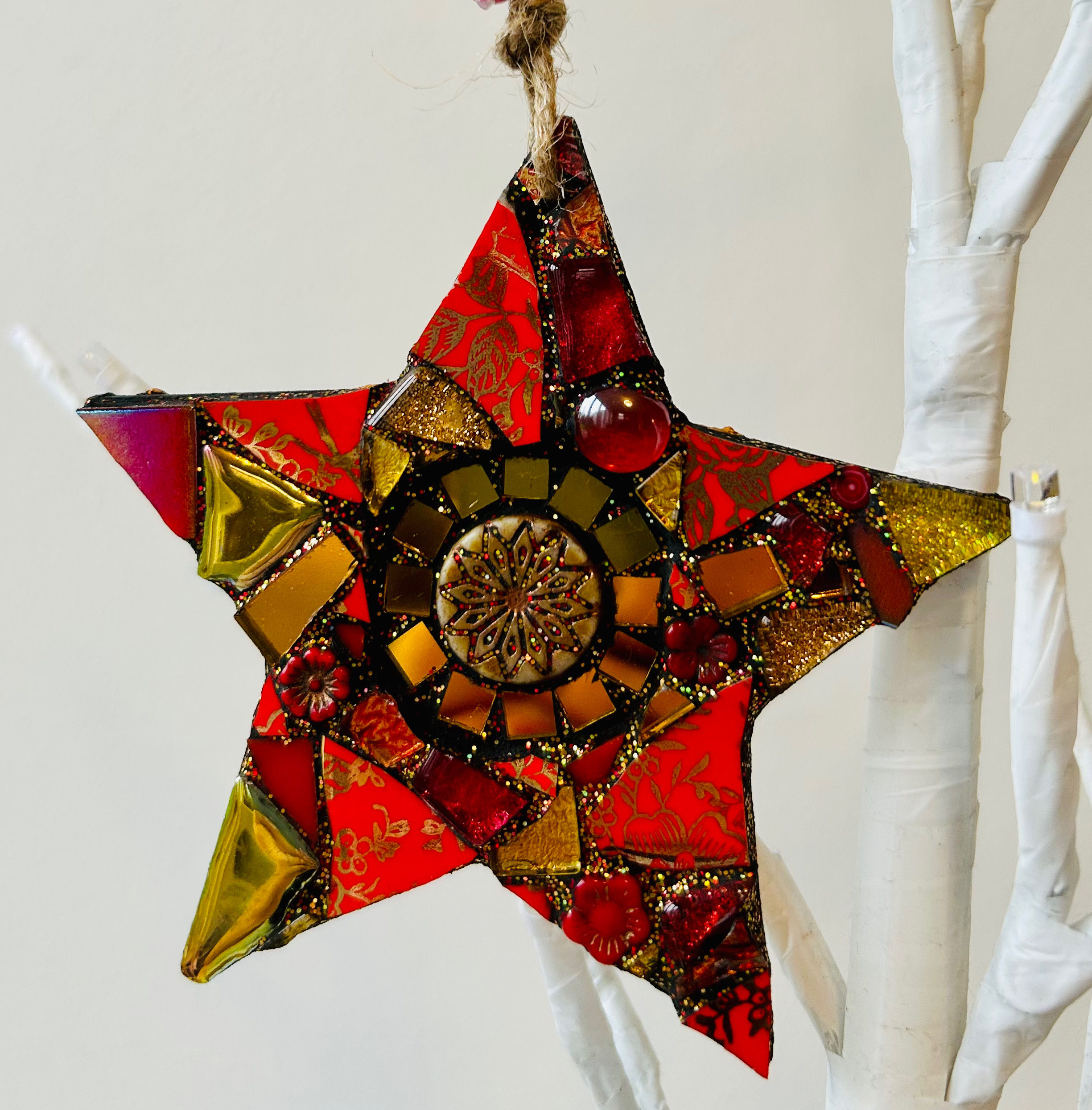 Indoor Mosaic: Medium Vintage Star