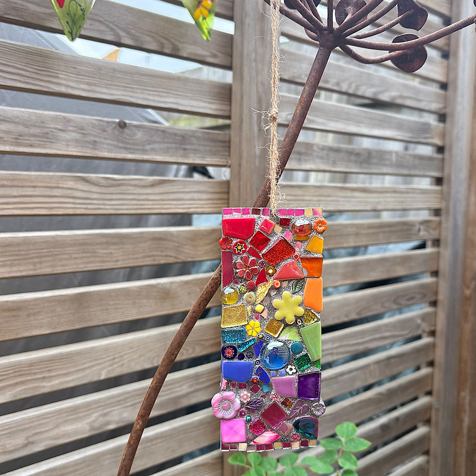Thumbnail: Outdoor Mosaic: Rainbow Hanger