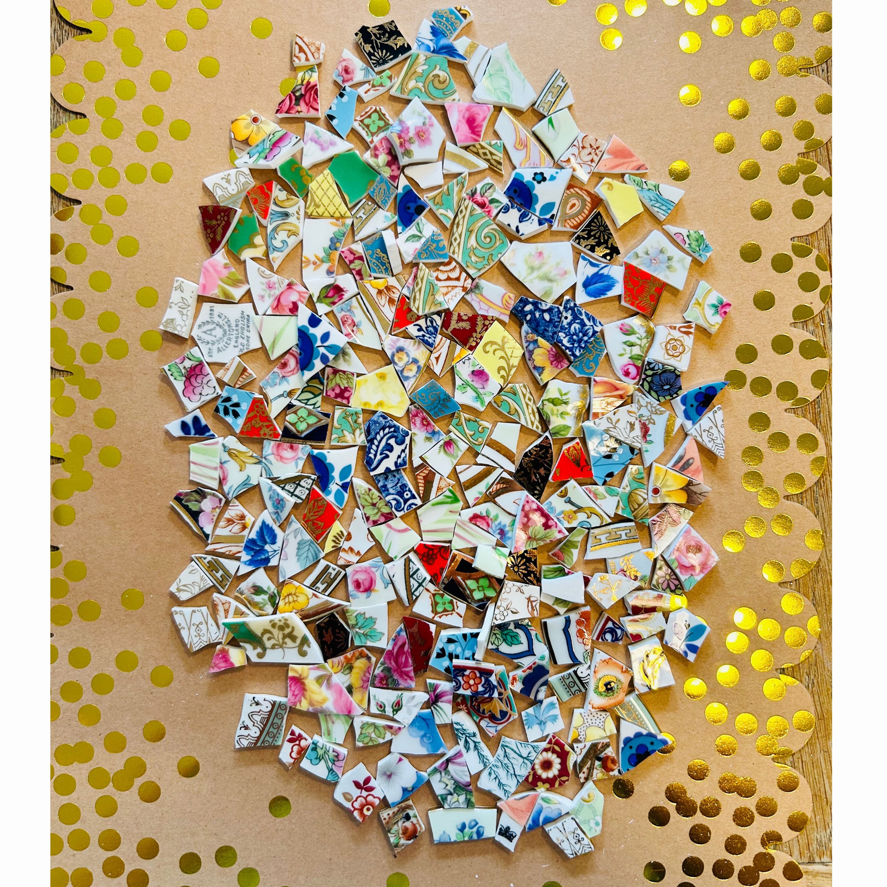 Mosaic Supplies: Tiny China Pieces - Bundle of 200