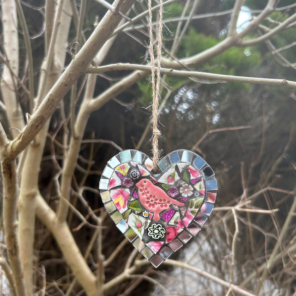 Thumbnail: Outdoor Mosaic: Garden Small Pretty in Pink Heart