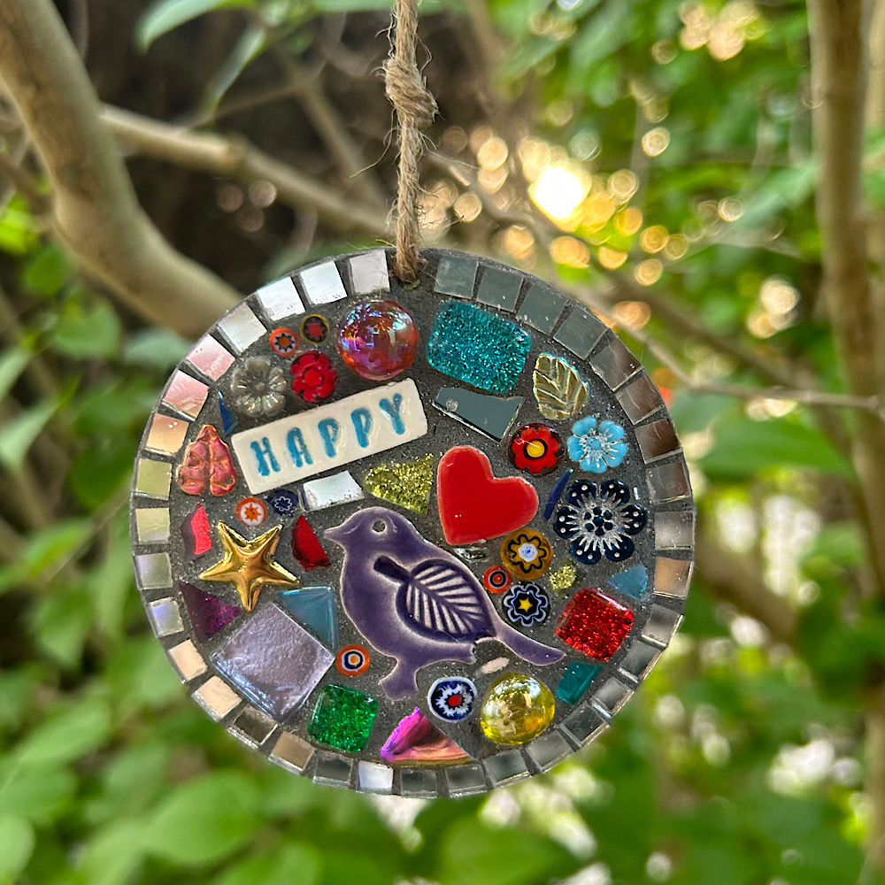 Outdoor Mosaic: Happy Garden, Happy