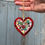 Thumbnail: Outdoor Mosaic: Garden Small Red Floral Heart