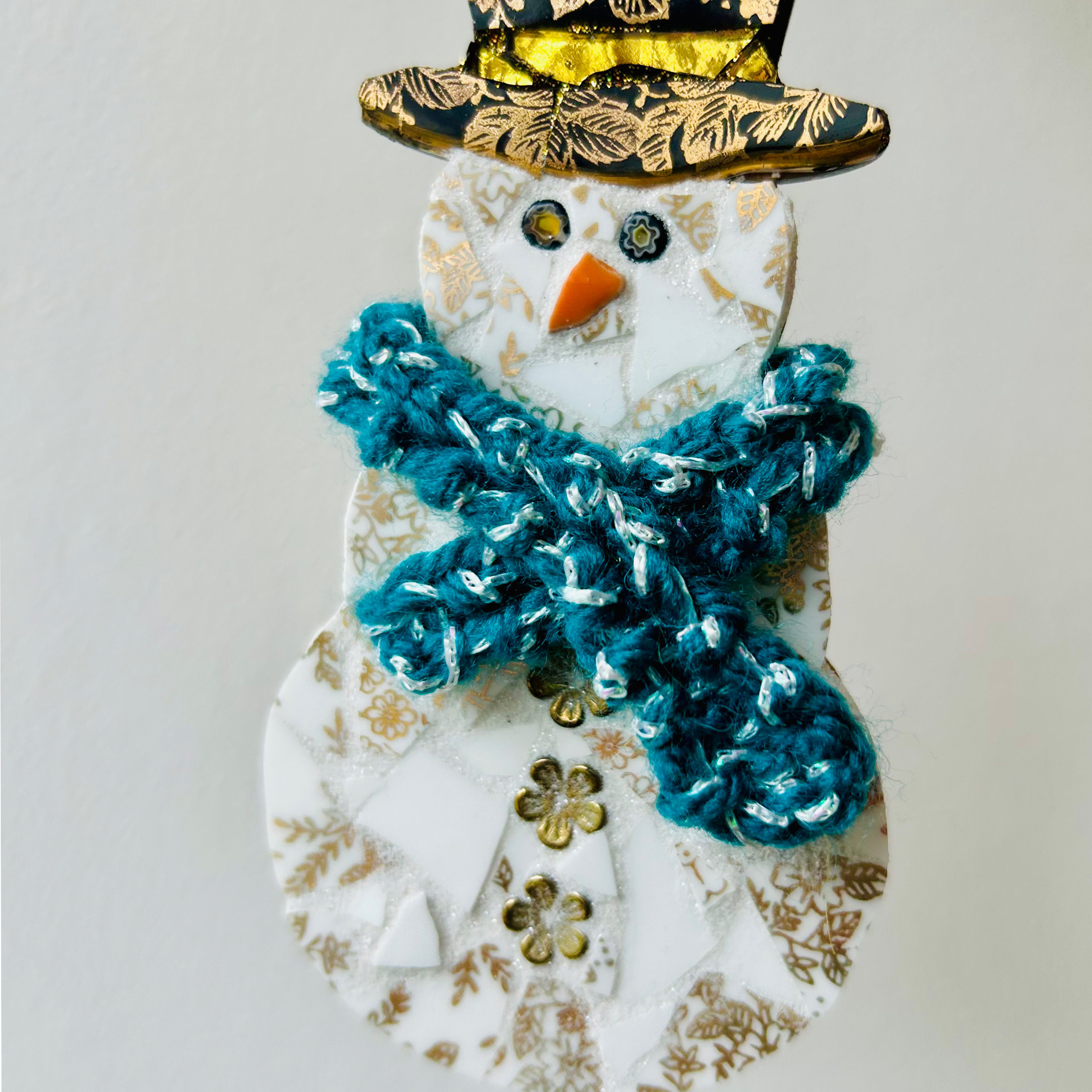 Indoor Mosaic: Snuggly Snowman