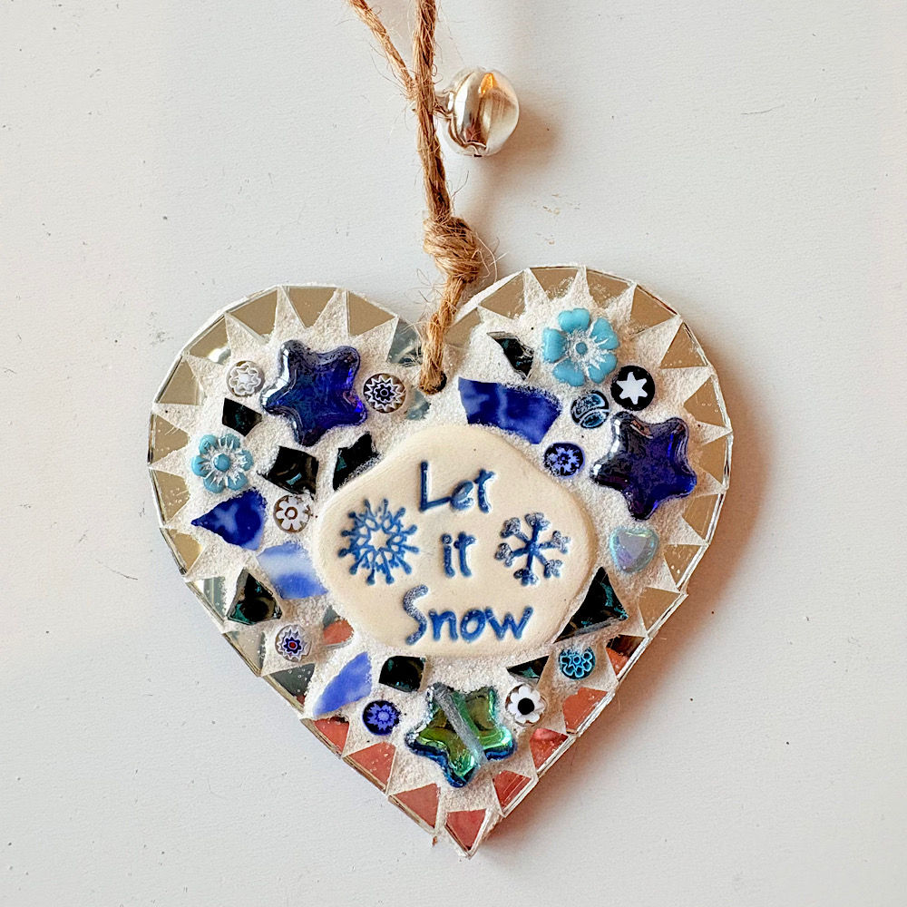 Indoor Mosaic: Little Christmas Heart